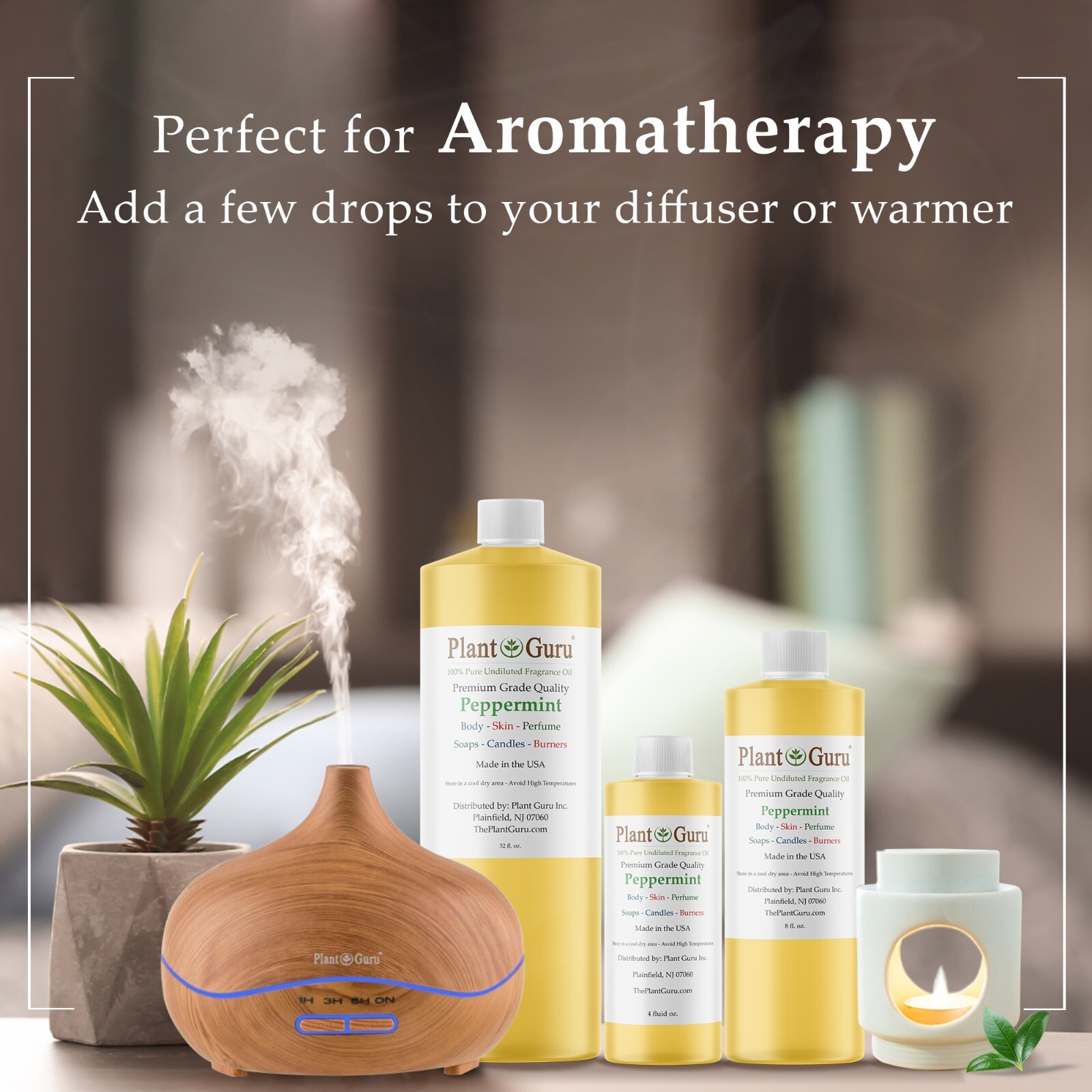 Peppermint Fragrance Oil For Candle, Soap Making, Diffuser and Burners