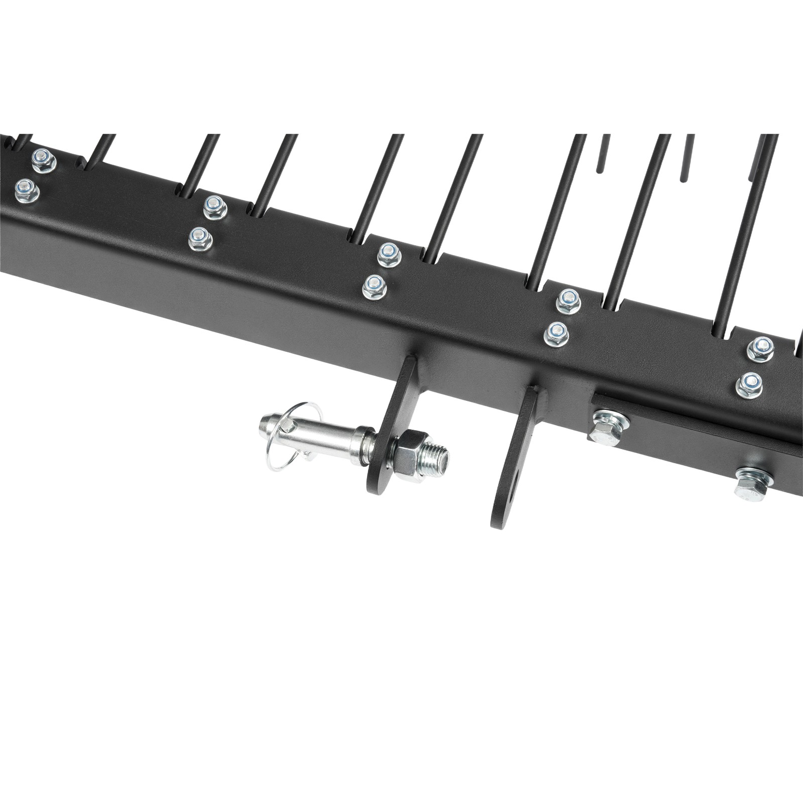 3 Point 60" Tow behind Landscape Rake Lawn Dethatcher Rakes For Cat 0&1 Tractor