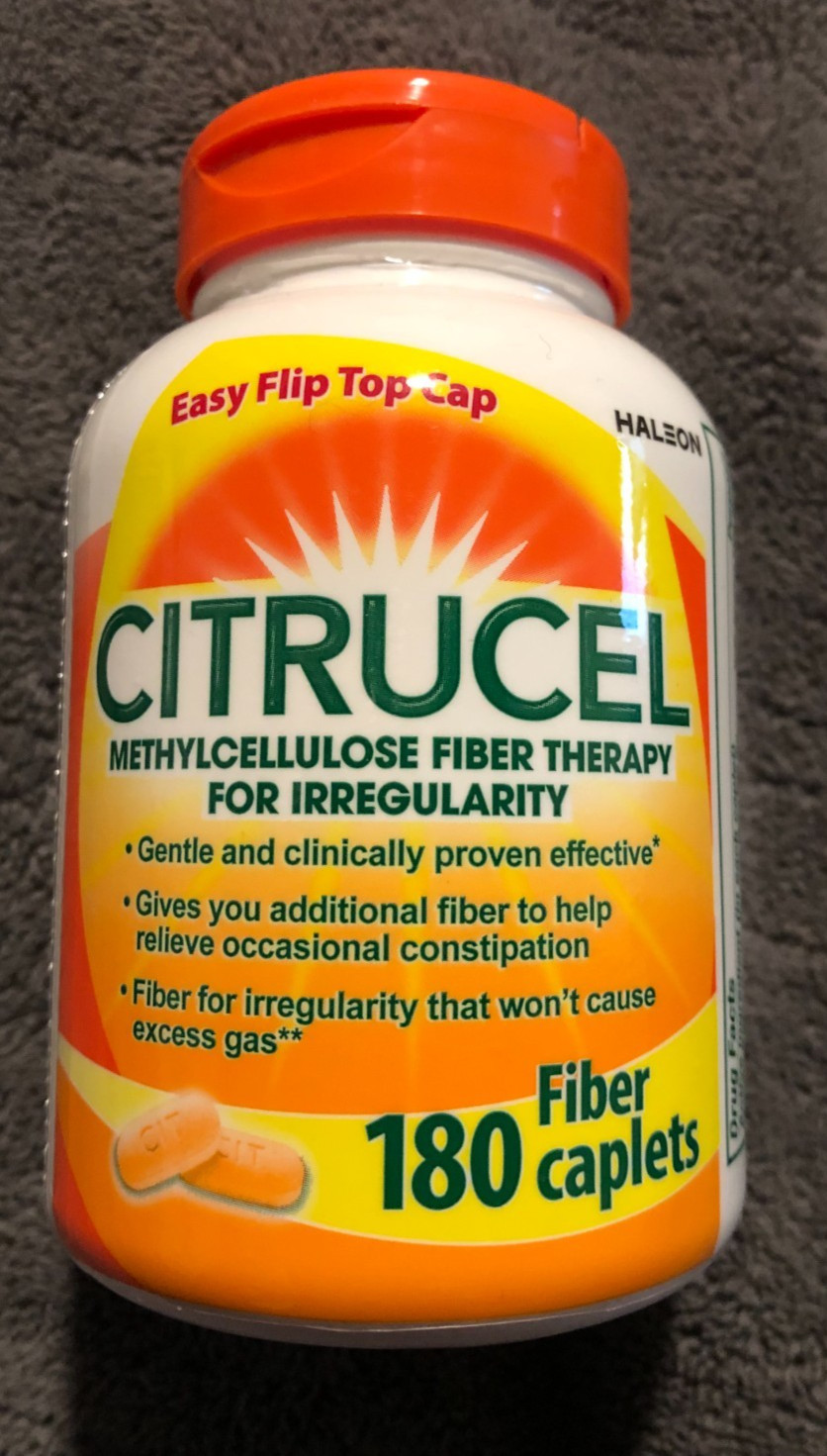 New Citrucel Fiber Therapy For Irregularity 180 Caplets Constipation EXP 1/2027