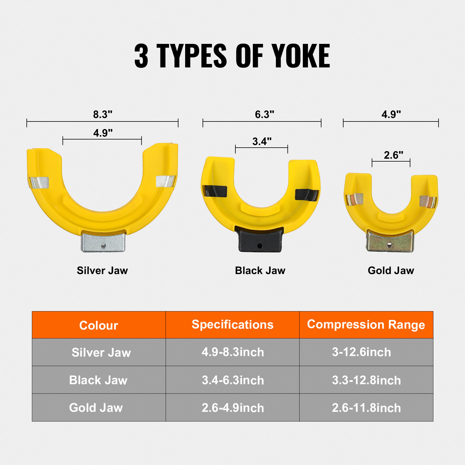 Coil Spring Strut Compressor Clamp Struts Shock Absorber Suspension 3 Pcs
