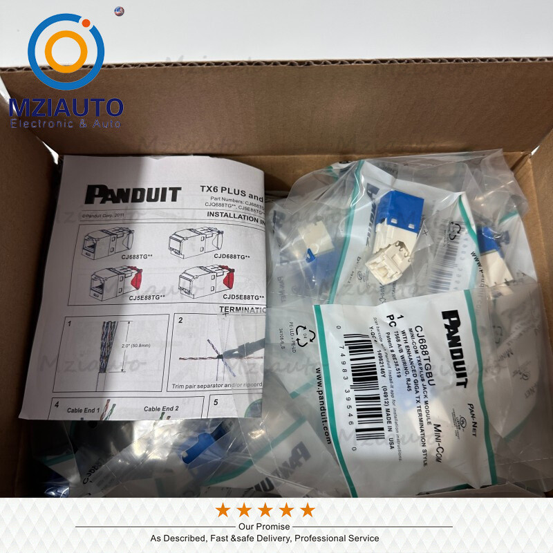 50X Cat6 MiniCom UTP RJ45 Network Jack Module Blue For Panduit CJ688TGBU Giga TX