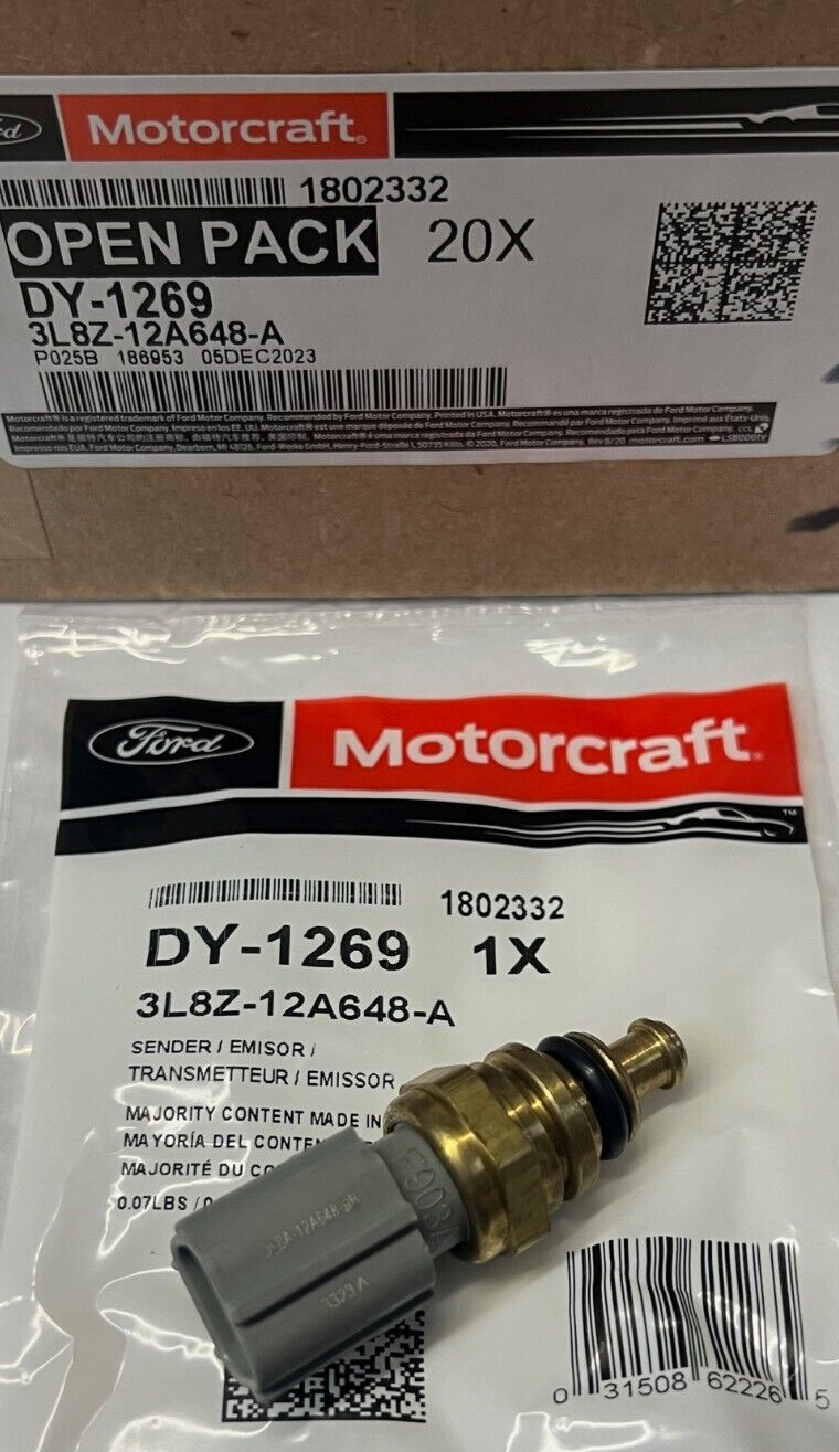 (1) New OEM Motorcraft Engine Coolant Temperature Sensor DY1269 3L8Z12A648A