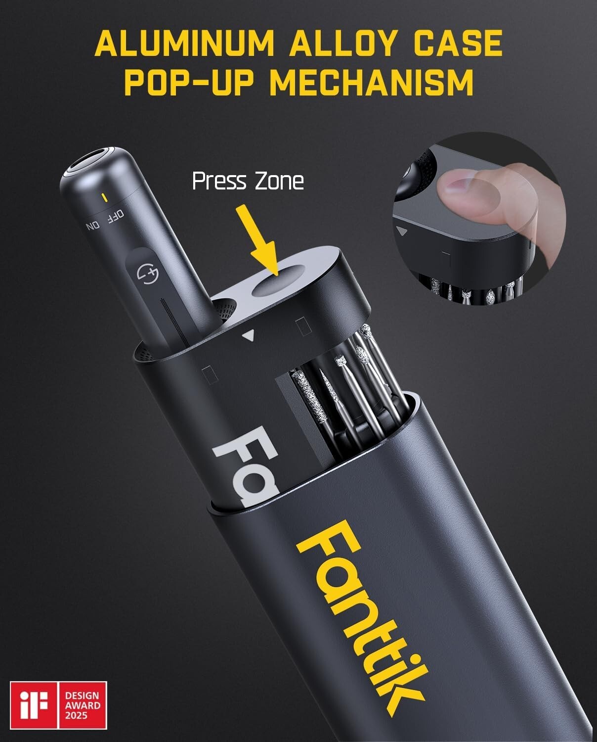 Fanttik F2 Master Mini Cordless Rotary Tool Kit 4V, NeoPulse Motor, 5 Variable S