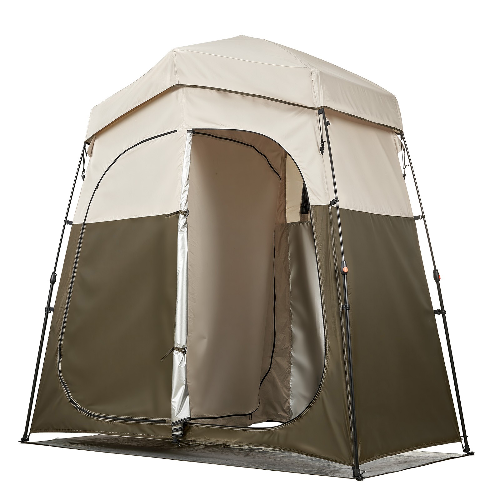 Uimoso Portable Privacy Tent for Camping, Shower, and Changing with Dual Rooms
