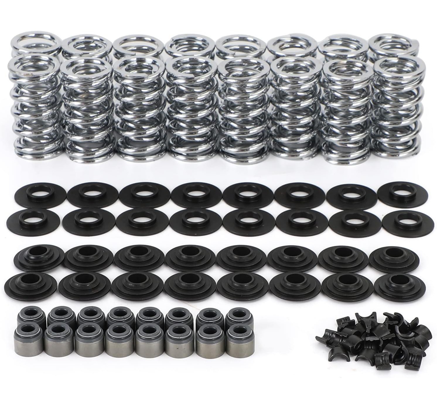 660" Dual Valve Spring Kit Titanium Fit For LS 4.8 5.3 5.7 6.0 6.2 LS1 SK001S