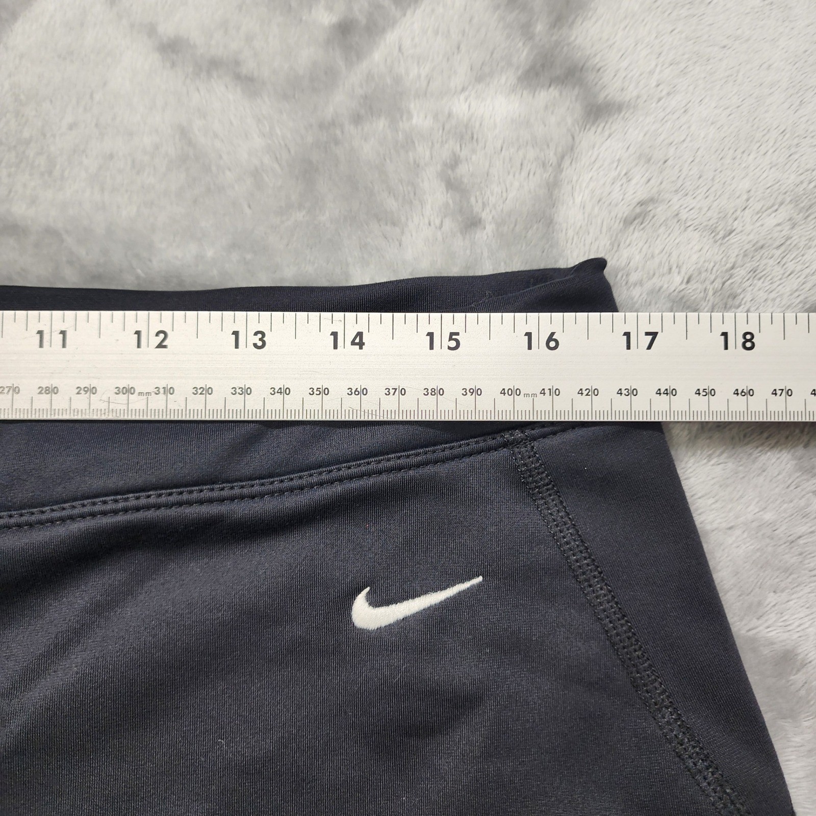 Nike Pants Womens L Black Dri-Fit Straight Leg Yoga Lined Workout Athletic Gym