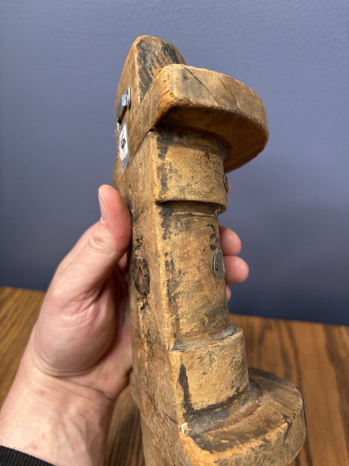 Vintage Industrial Bethlehem Steel Wood Sand Forms For Tool Parts Form Art Mold