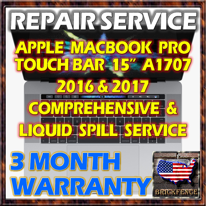 MACBOOK PRO 15" A1707 2016 2017 LAPTOP LOGIC BOARD REPAIR & LIQUID SPILL SERVICE