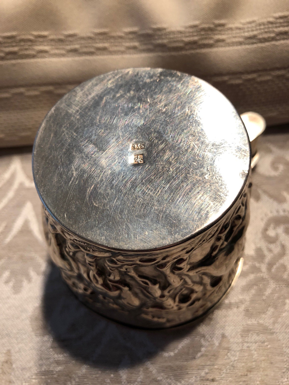 German Sterling Silver Re-creation Vaphio Cup (137 Grams or 4.85 Ounces)