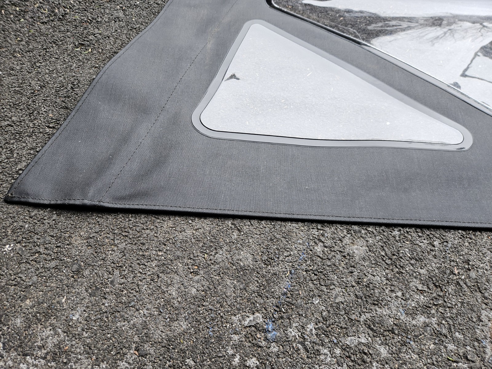 Jeep Wrangler Soft Top Windows 2 Door JK CLEAR VINYL GREY GRAY 07-18 PAIR LH RH