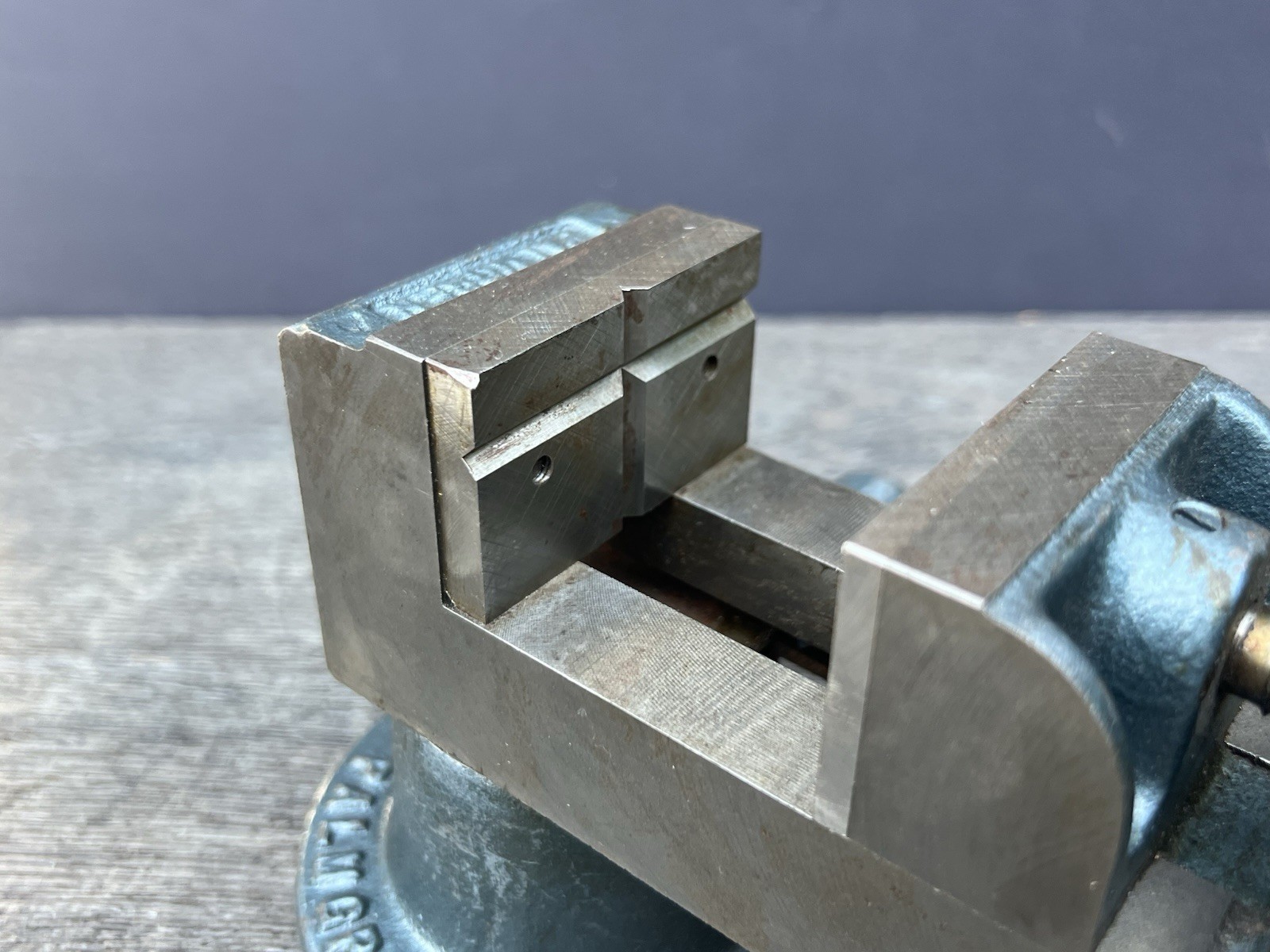 Vintage Palmgren Drill Press Vise w/ Cast Iron Swivel Base/Stand - 2.5" Jaws