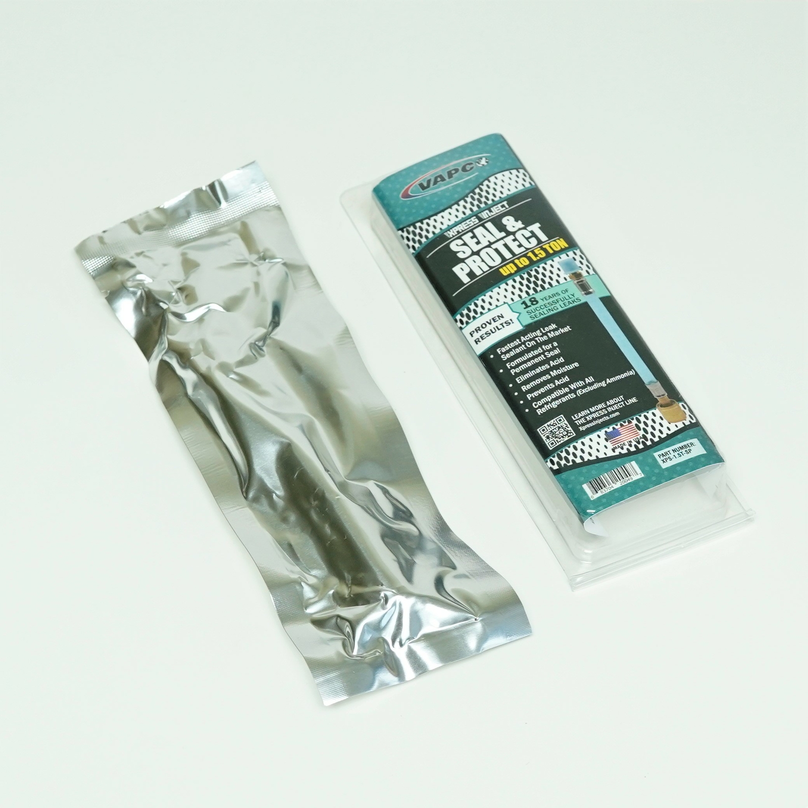 Vapco XPS-1.5T-SP Xpress Inject Window A/C Seal & Protect up to 1.5 Ton