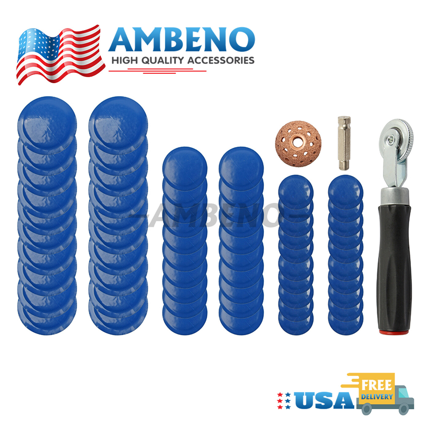 62X Heavy Duty Tire Repair Kit DIY Punctures Flat for Car Motorcycle Plug Patch