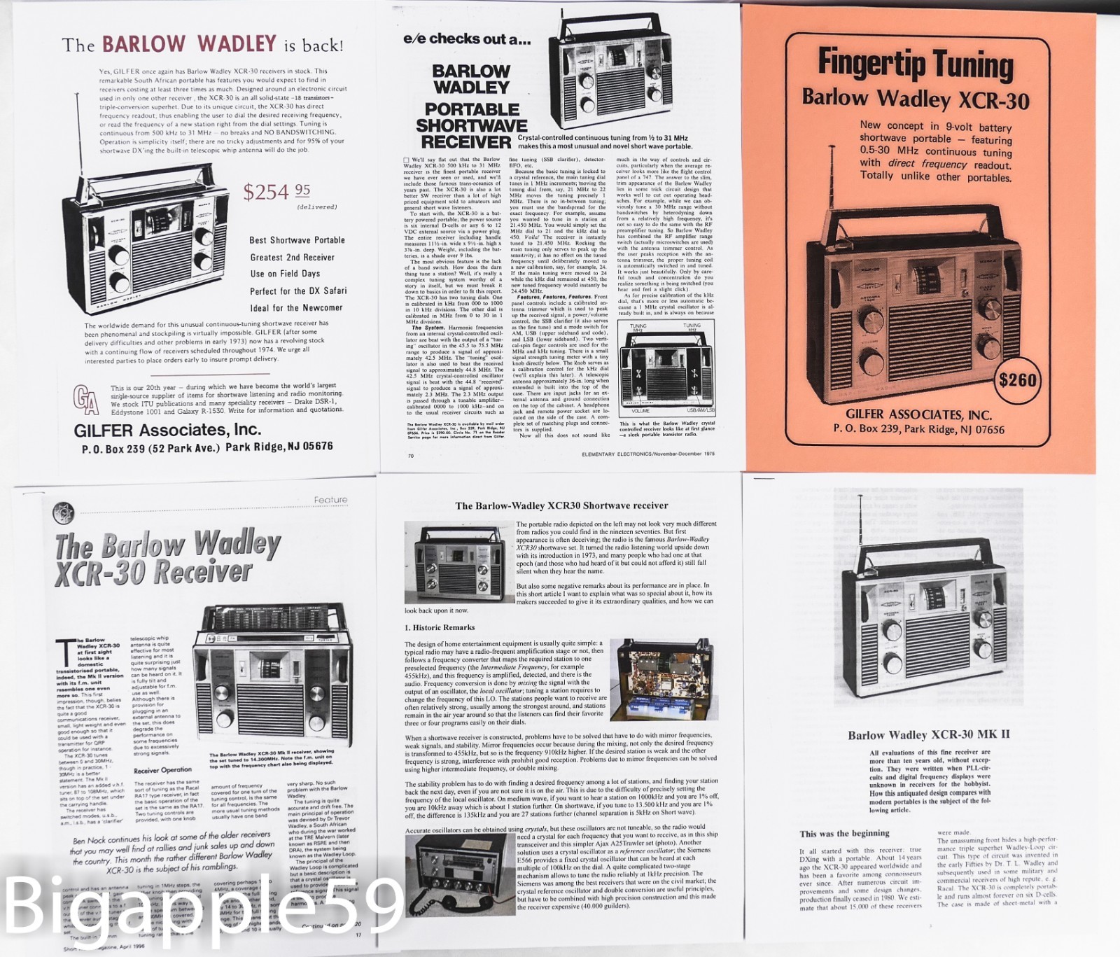 Barlow Wadley XCR-30 Mark II Radio Receiver w/ Documents **WONDERFUL SENSITIVITY