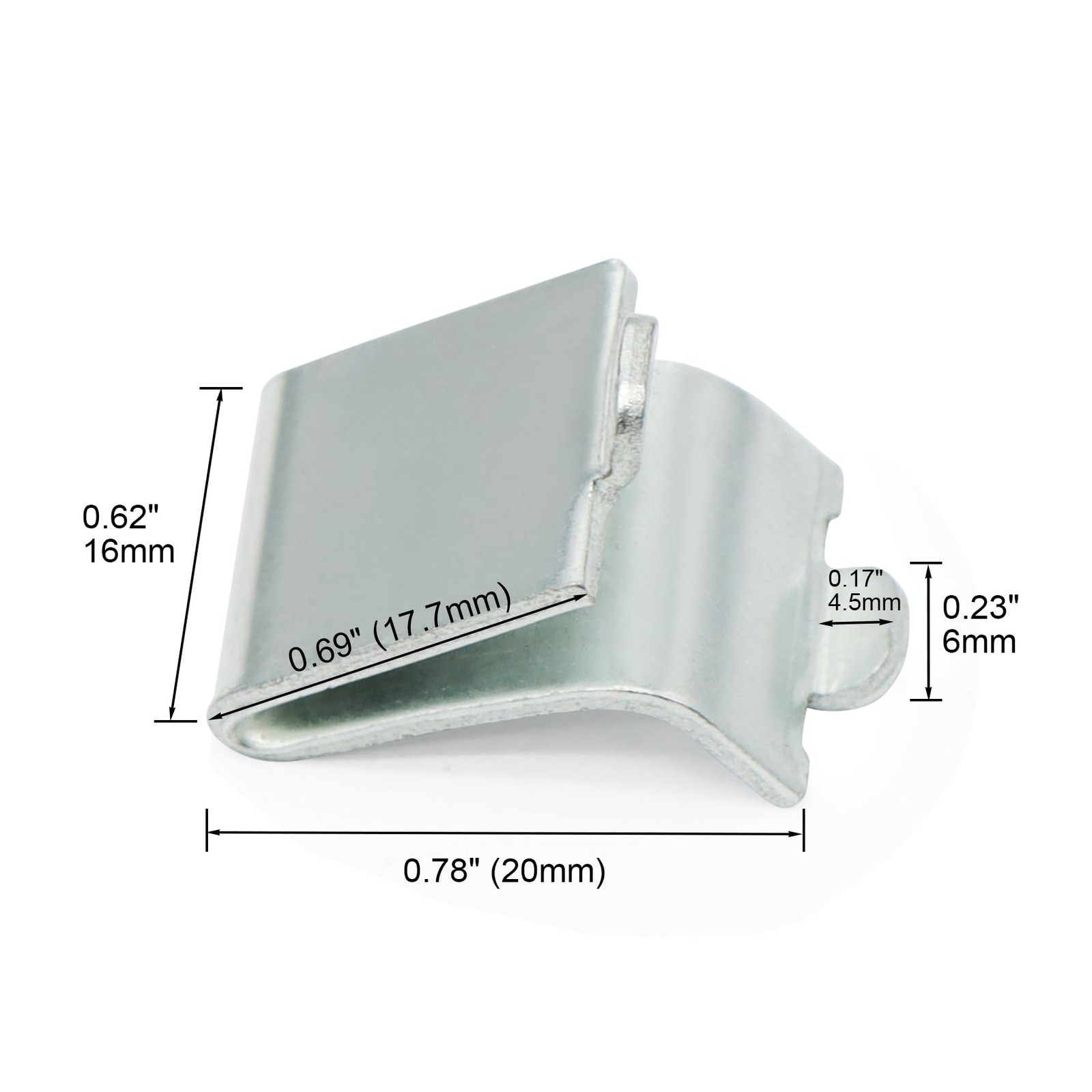 20 Pcs Adjustable Steel Pilaster Shelf Support Clips Shelving Bracket Clips New