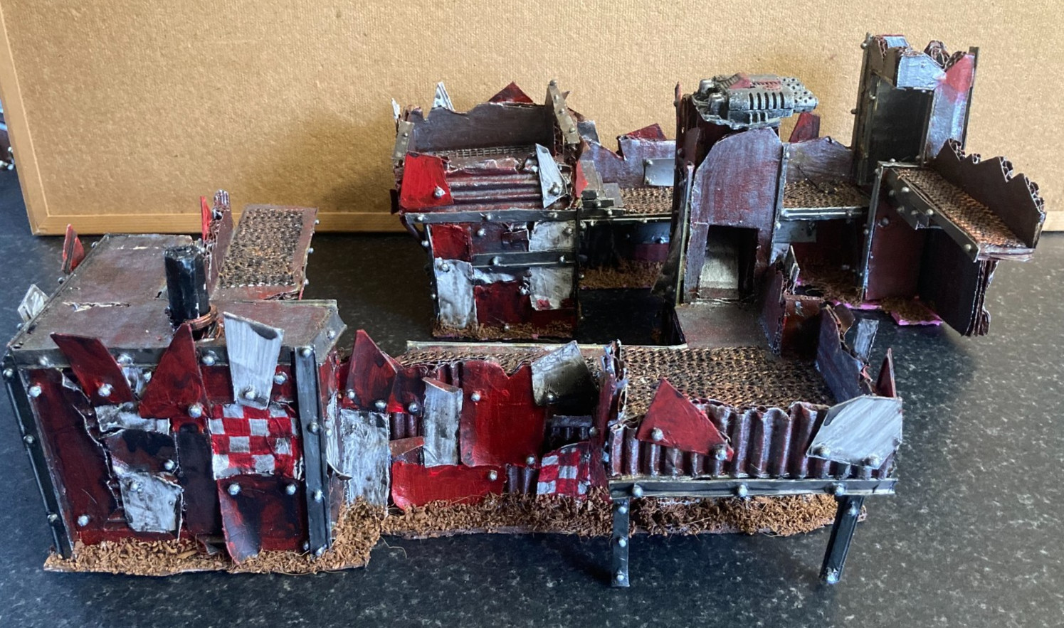 Warhammer 40k ORK FORT STRONGHOLD Building Terrain Scenery Custom Made Excellent