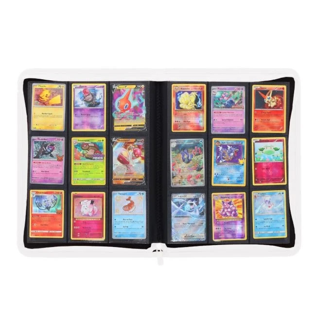 BCW Z-Folio 9-Pocket ZIPPER Album - White - FREE SHIP