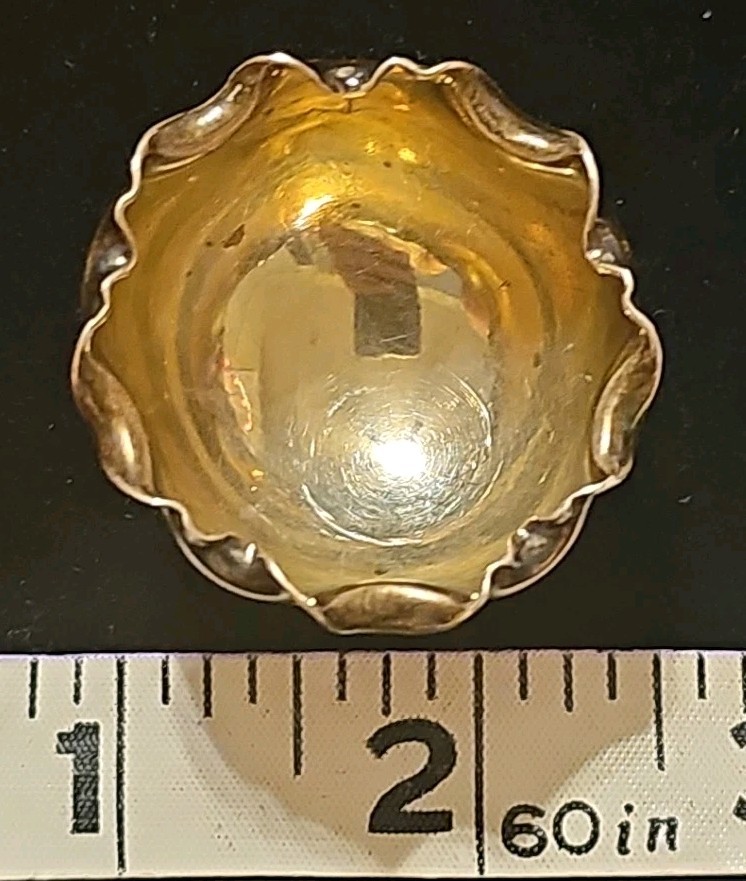 Solid Sterling Silver Salt Cellar, England