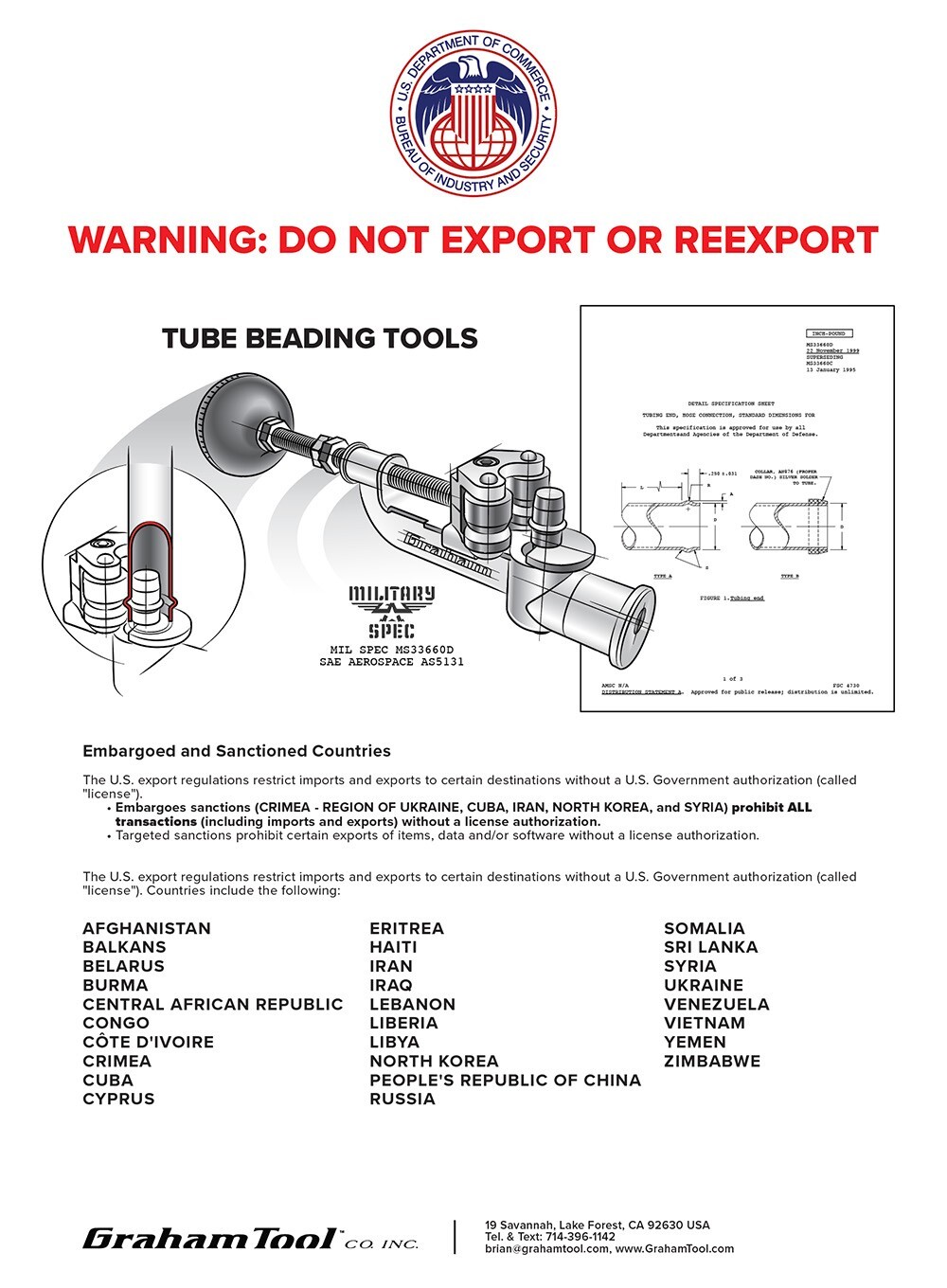 Tube Beading Tool 1/4" & 5/16", Tubing Bead Roller, Bead Form, Tube Form