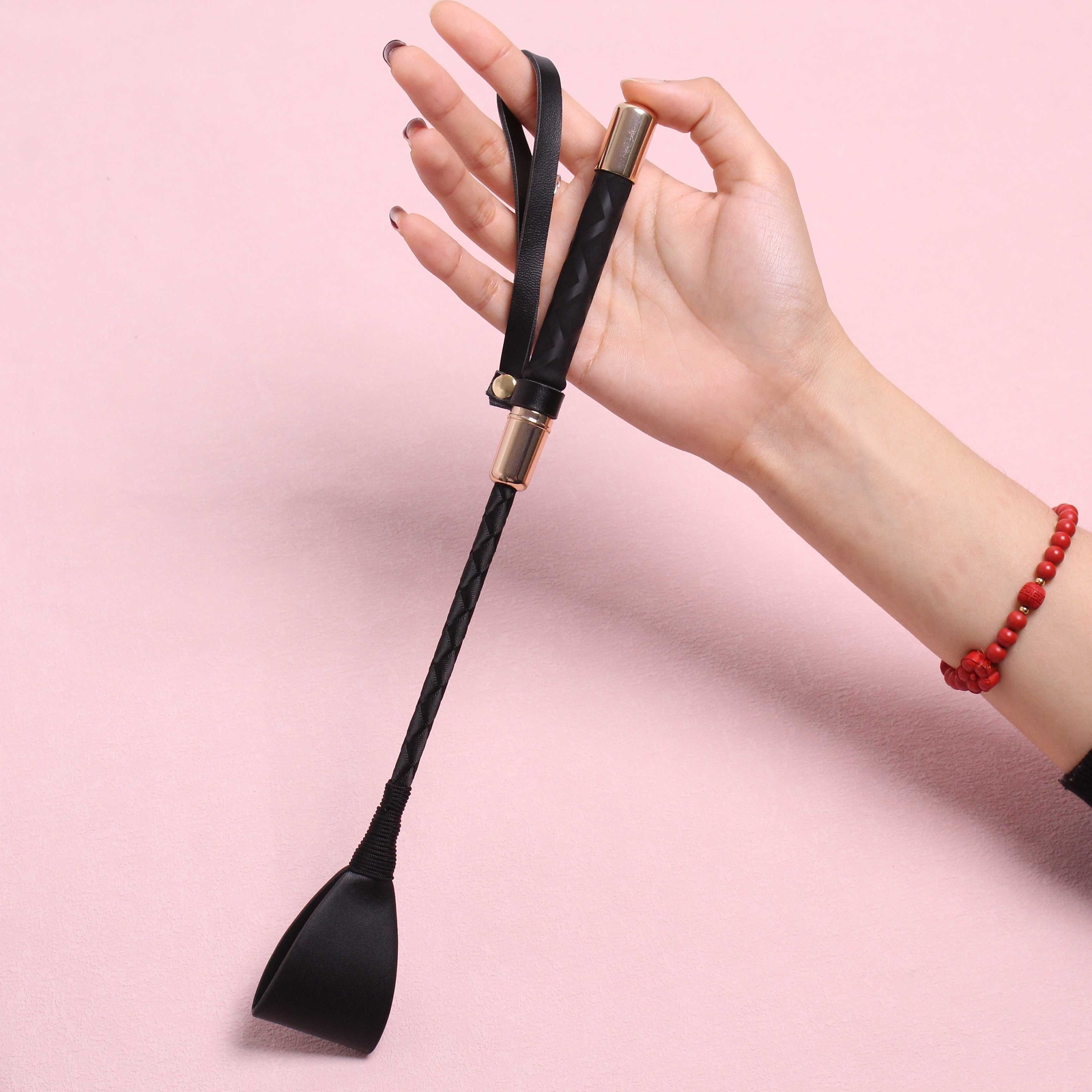 Short Riding Crop PU Leather Whip Flirt Flogger Slave BDSM Couple Games Roleplay