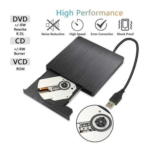 Slim External USB CD DVD ROM Writer Drive Burner Reader Player PC Laptop US