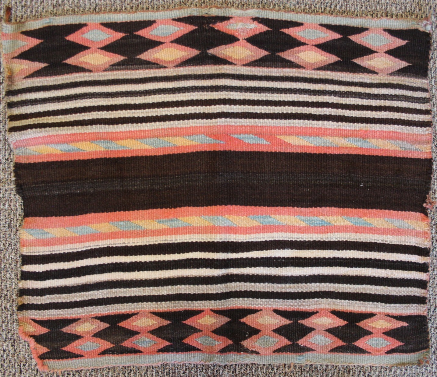 Vintage Transitional Period (OR EARLIER) Navajo Blanket (Large Saddle or Childs)