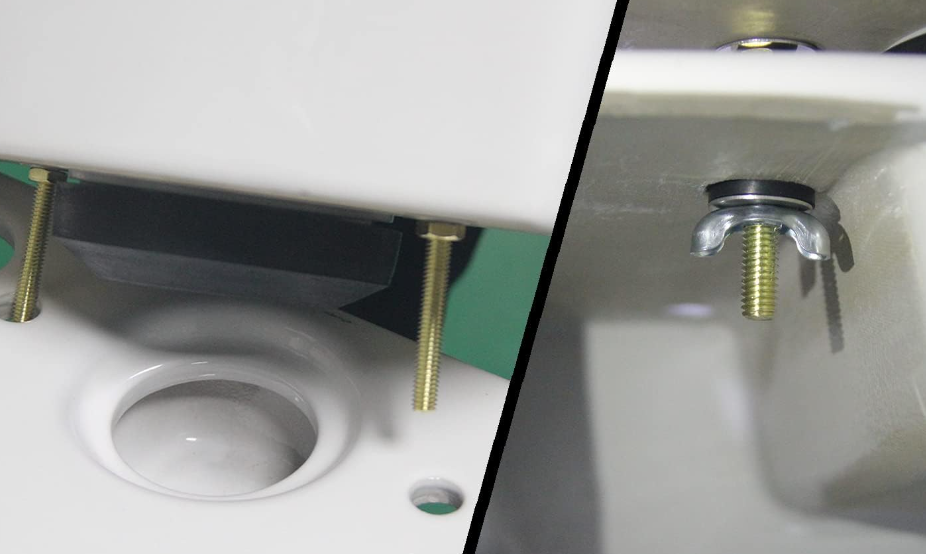 2 Pack Toilet Tank to Bowl Bolt Kit, Heavy Duty Brass Bolts Toilet Bolts