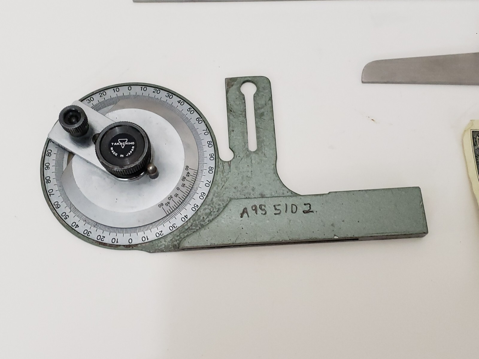 Takachiho Seiki Bevel Protractor Professional - Tokyo, Japan - In Wooden Box Set