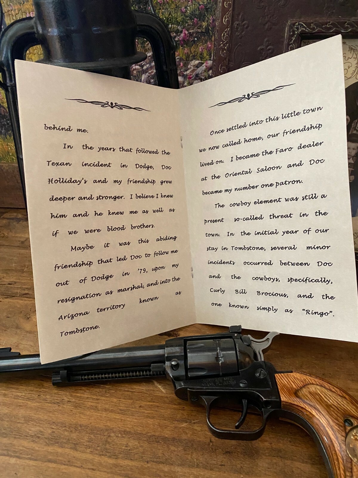 Wyatt Earp My Friend Doc Holliday Holiday Tombstone booklet book Val Kilmer