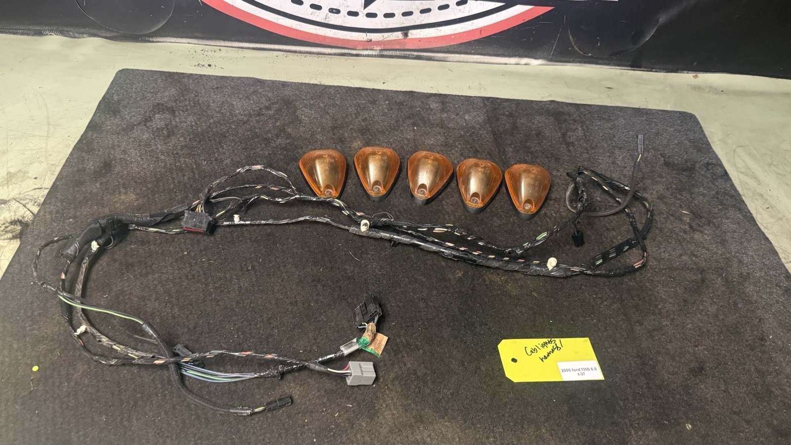 05-07 Ford F250 F350 Cab Light Visor Mirror Wire Harness OE 5C3T-17C712-P260G BF