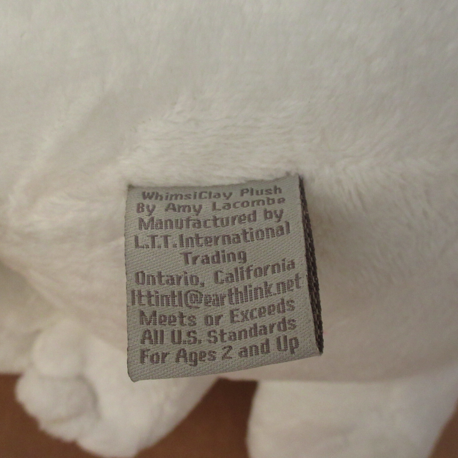 Vtg WhimsiClay Whimsy Clay Amy Lacombe ~10" ANGELICA Fancy Felines Plush Stuffed