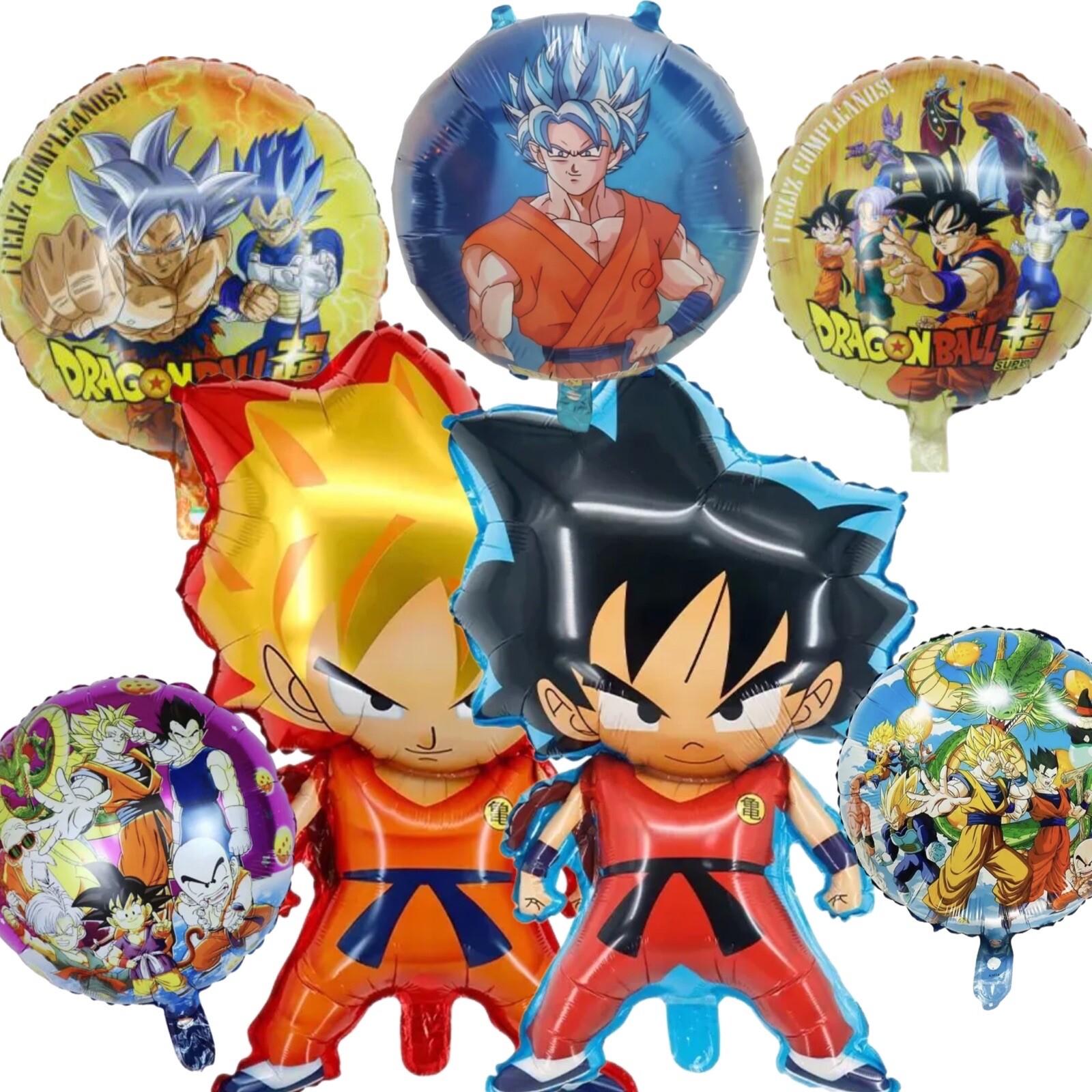 XL SUPER BIG Dragon Ball Goku 7 Helium Balloons Birthday Party FAST SHIPPING USA