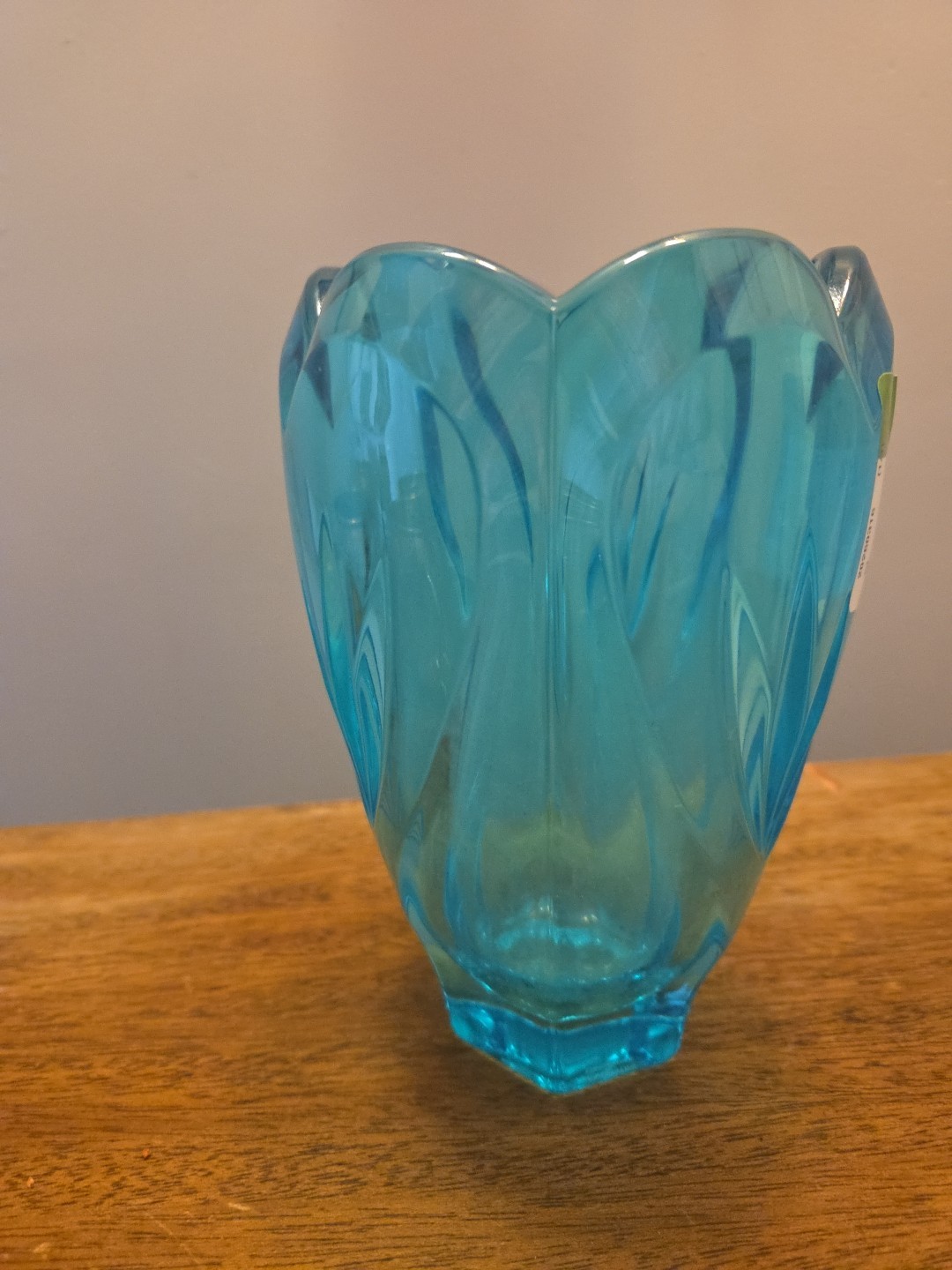Waterford Crystal Sweet Memories 6.5 In Turquoise Marquis Scalloped Edges Hearts