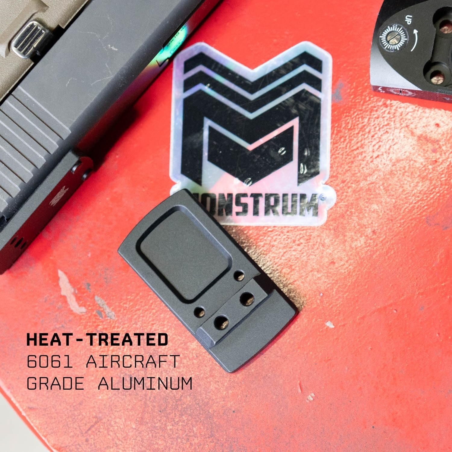 Monstrum Dovetail Red Dot Mounting Plate for Glock Pistols for Non-MOS...