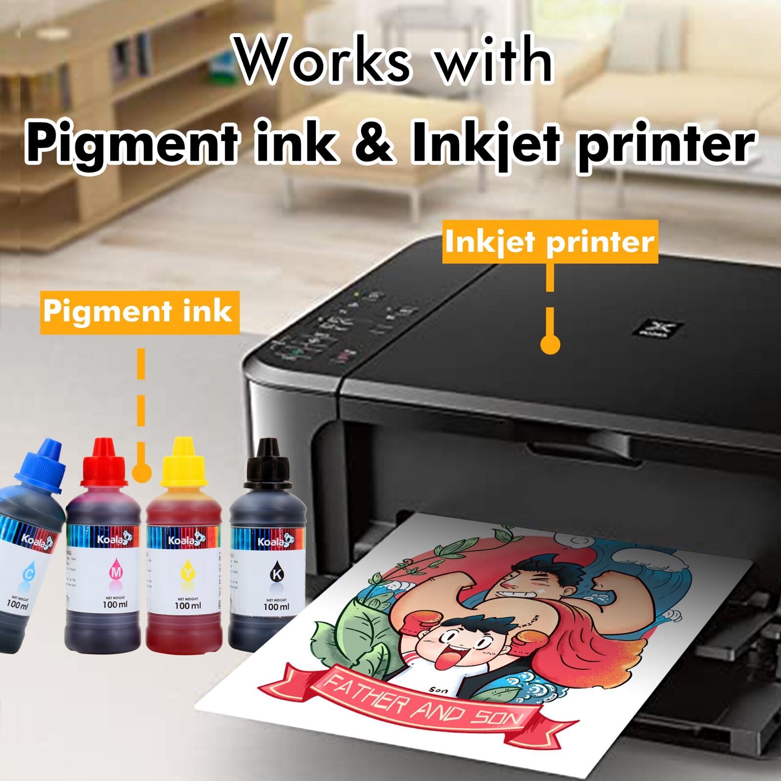 Inkjet Transfer Paper for Dark Fabric Printable Heat Transfer Vinyl Sheet 8.5x11