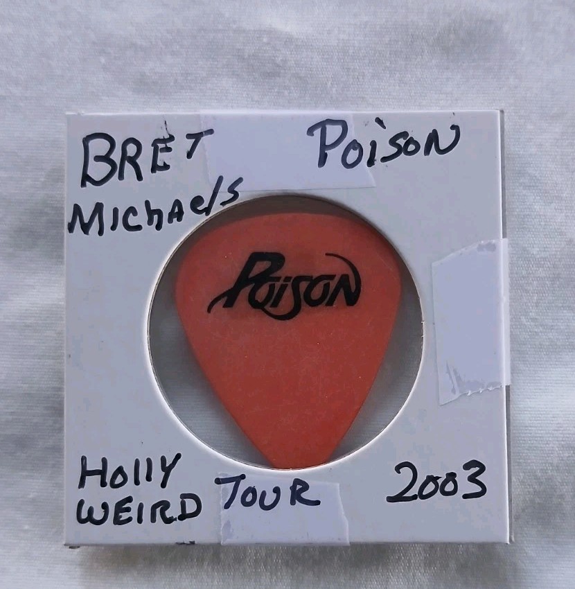 Poison Bret Michaels Tour Issued Guitar Pick Hollyweird 2003 Tour Rare