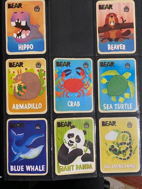 Bear Fruit Snack Animal Cards - Various animals - Complete Your Set!