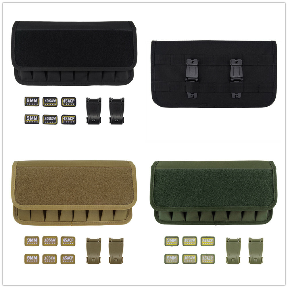 8 Pistol Molle Mag Pouch Tactical 9MM .45 ACP .40 S&W Military Magazine Holster