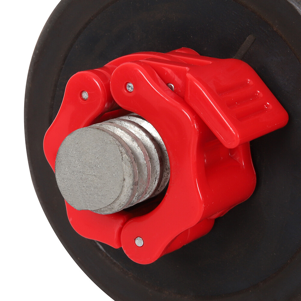 Olympic 1-2" Inch Barbell Clamps Quick Release Standard Bar Weight Plates 1 pair