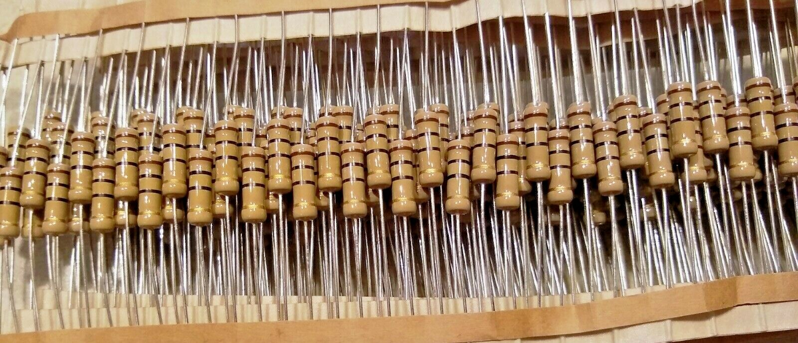 1 Watt Carbon Film Resistor LARGE (10 Pieces) 5% tolerance YOU CHOOSE THE VALUE