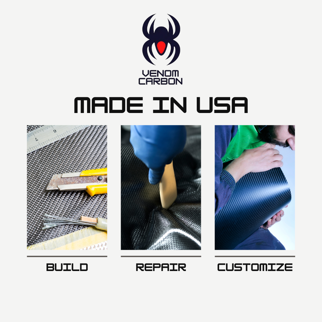 50" x 5FT Twill Weave Carbon Fiber Fabric Cloth Resin Kit