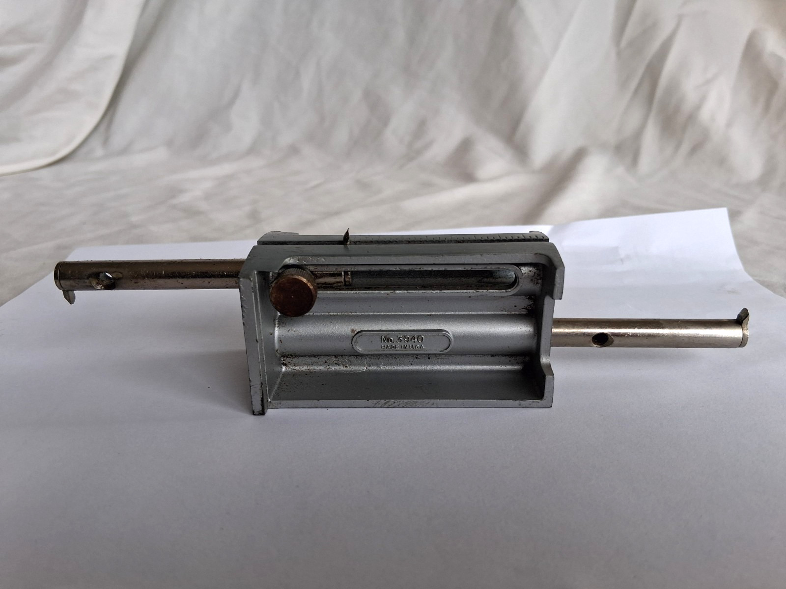 Vintage Craftsman No. 3940 Mortise Butt Gage Marking Scribe Tool - Made in USA