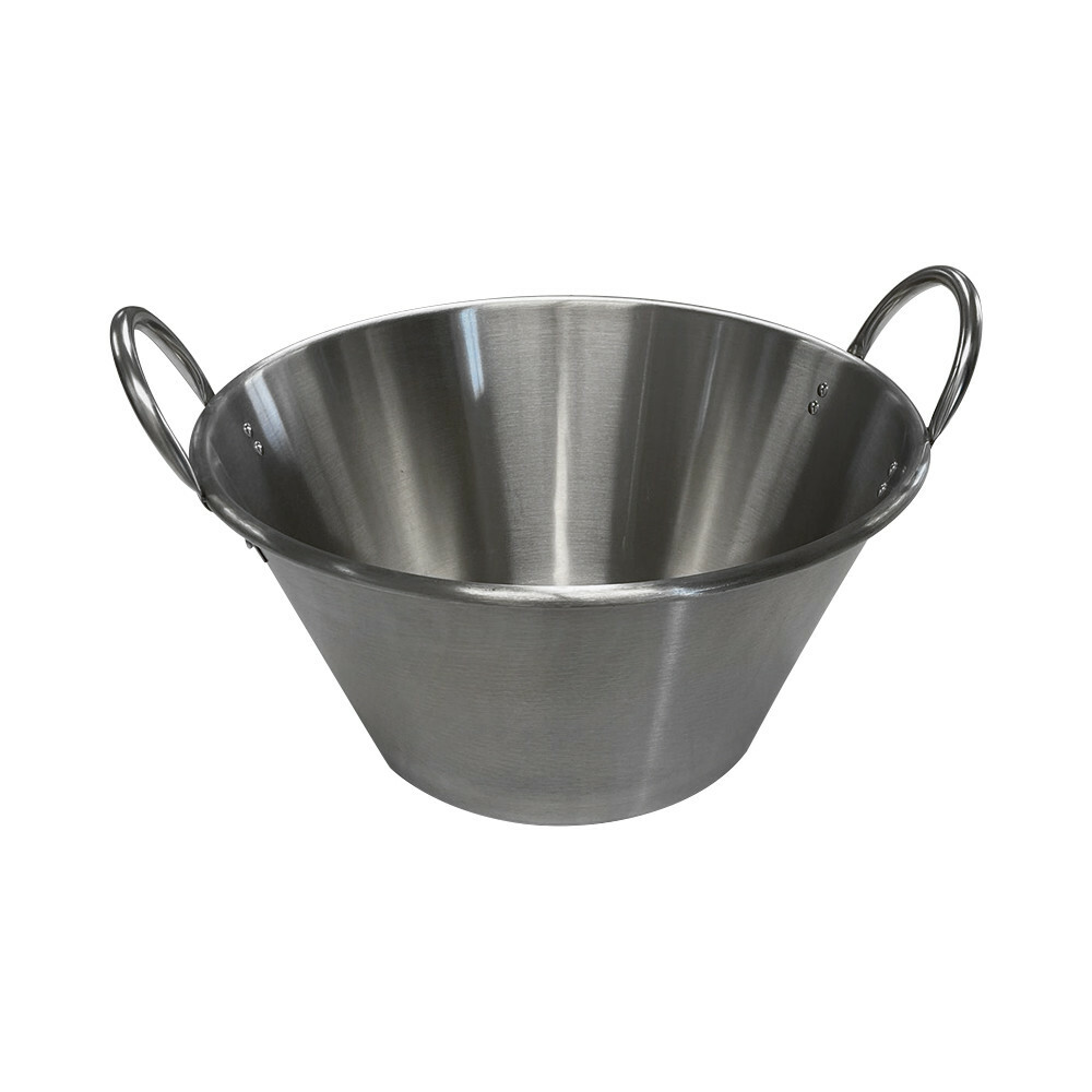Cazo Grande Para Carnitas Large 25"W x 13"D Stainless Steel Caso Carnitas Comal