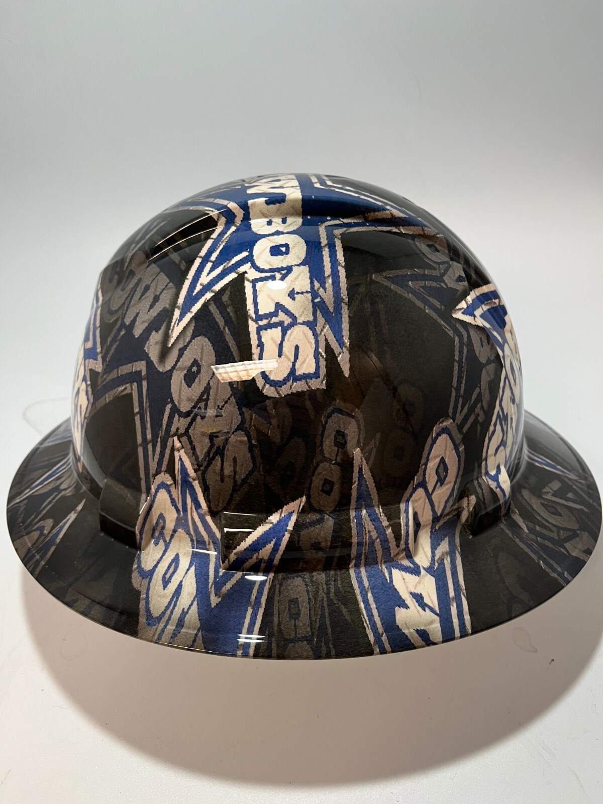 New Full Brim Hard Hat Custom Hydro Dipped DALLAS COWBOYS