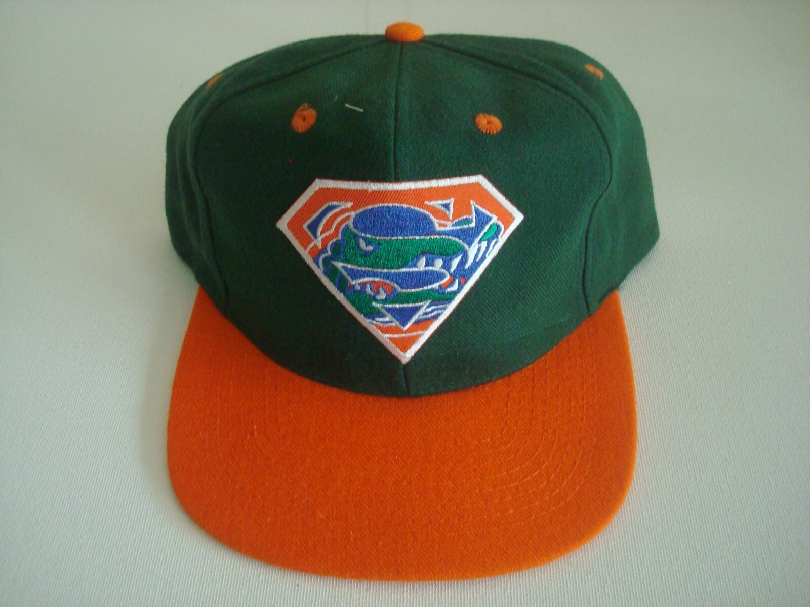 FLORIDA GATORS ORANGE GREEN 80S   90S GOLF SNAPBACK HAT CAP VINTAGE S3