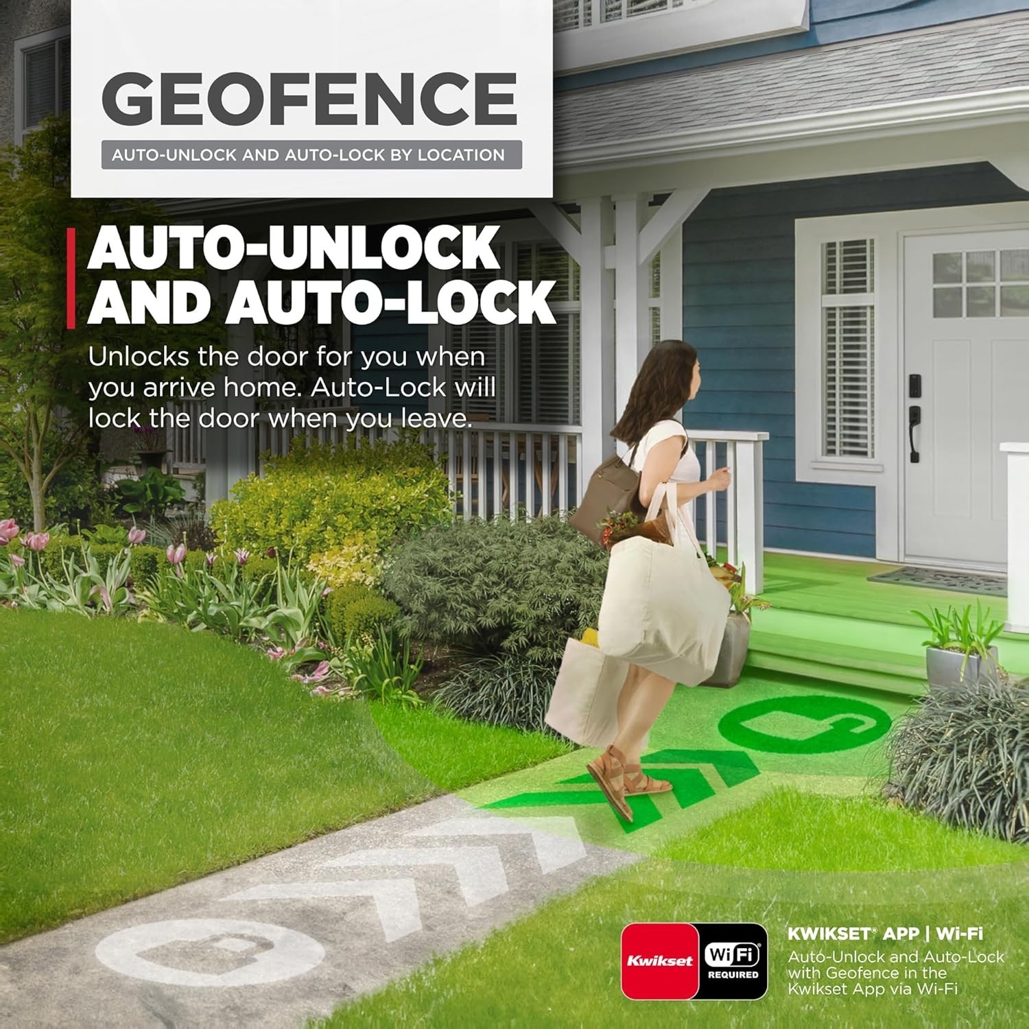 Kwikset Halo Wi-Fi Smart Lock, Keyless Entry Front Door Touchscreen Deadbolt, Ma