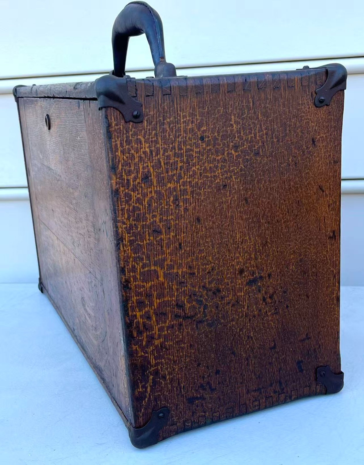 Antique Union 6 Drawers Oak Wood Machinists Tool Chest Box