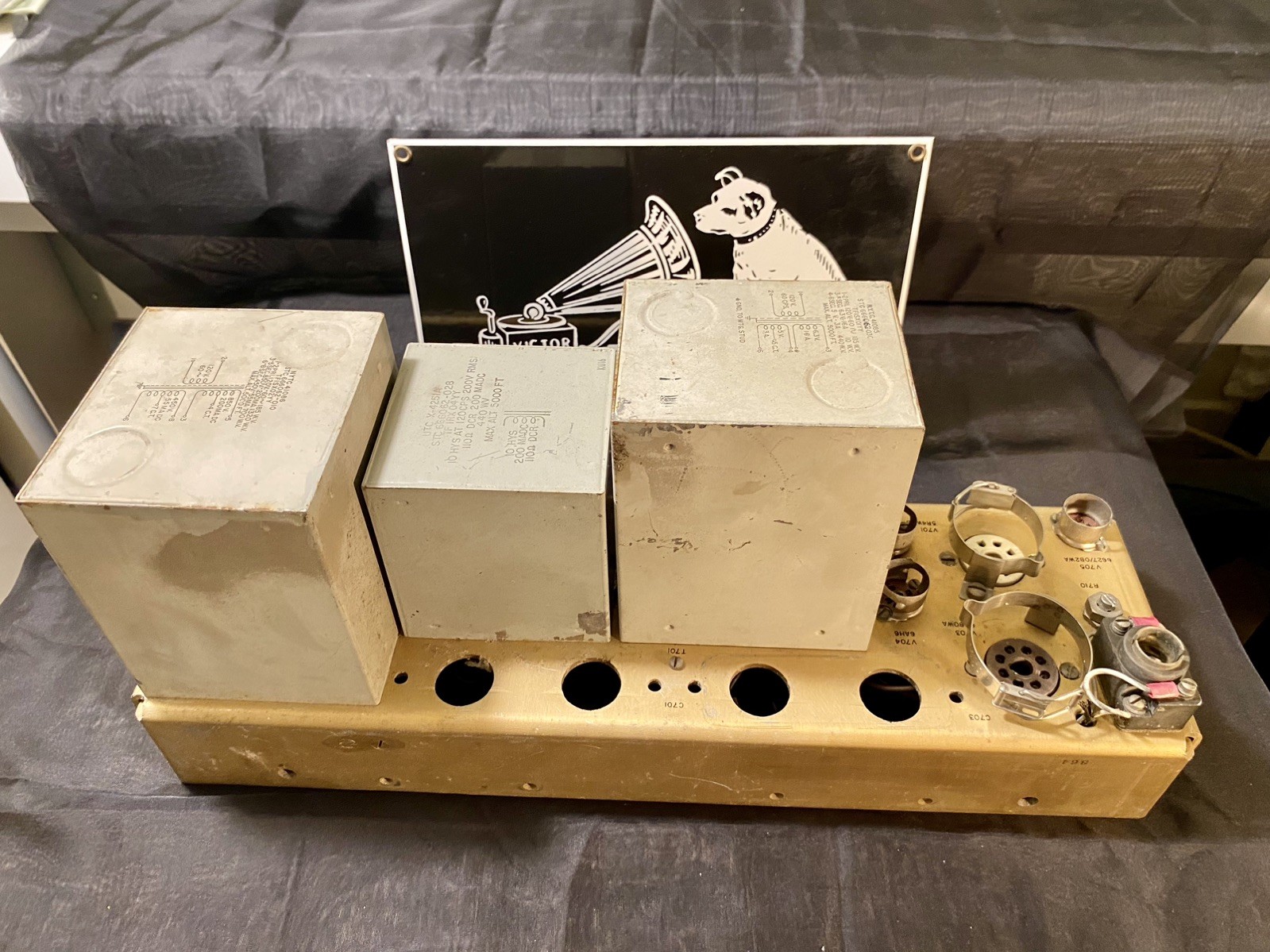 Original antique audiophile 3 piece transformer made in USA #0200