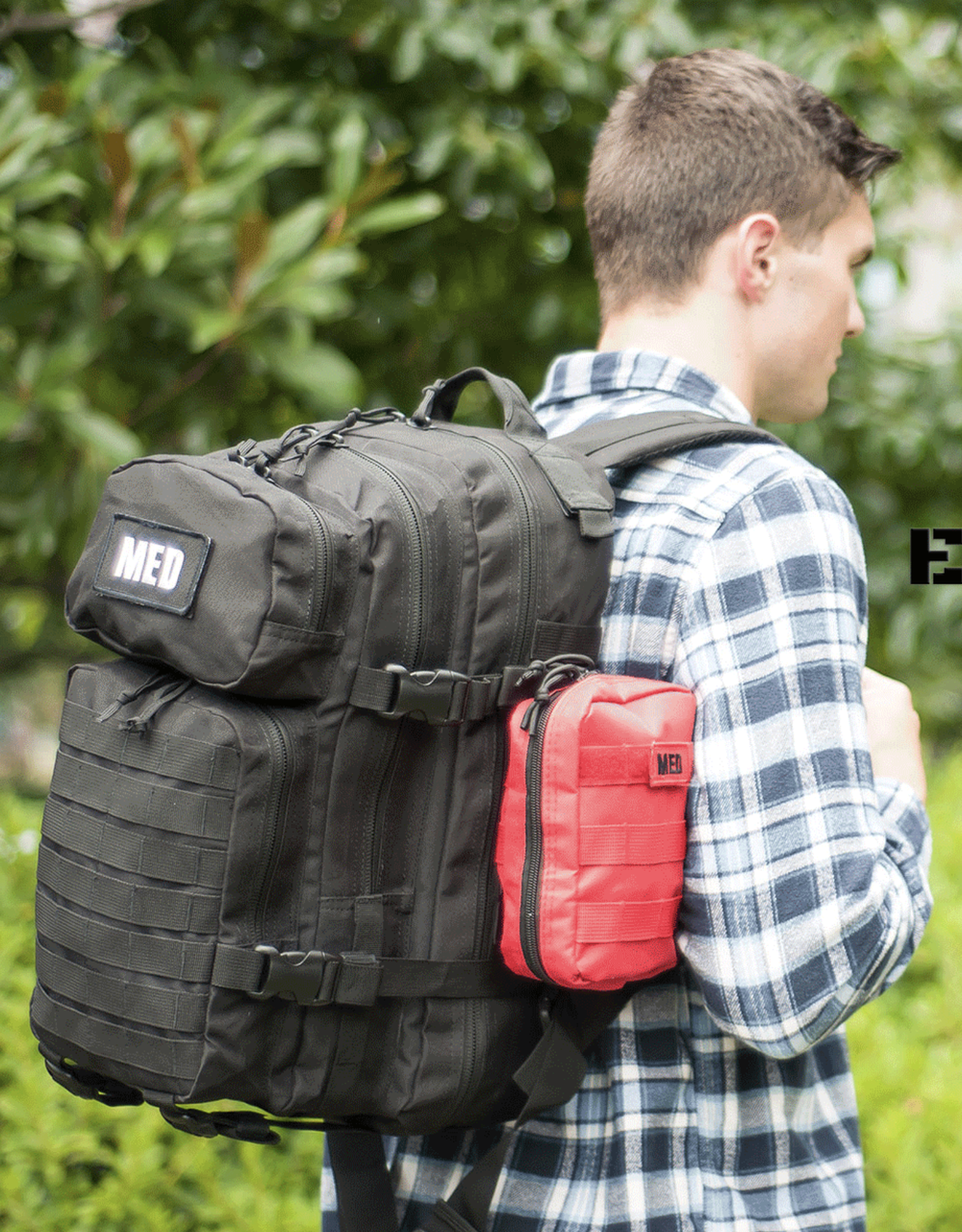 NEW Elite First Aid Tactical Medical EMS Trauma MOLLE Backpack Bag MEDIC RED