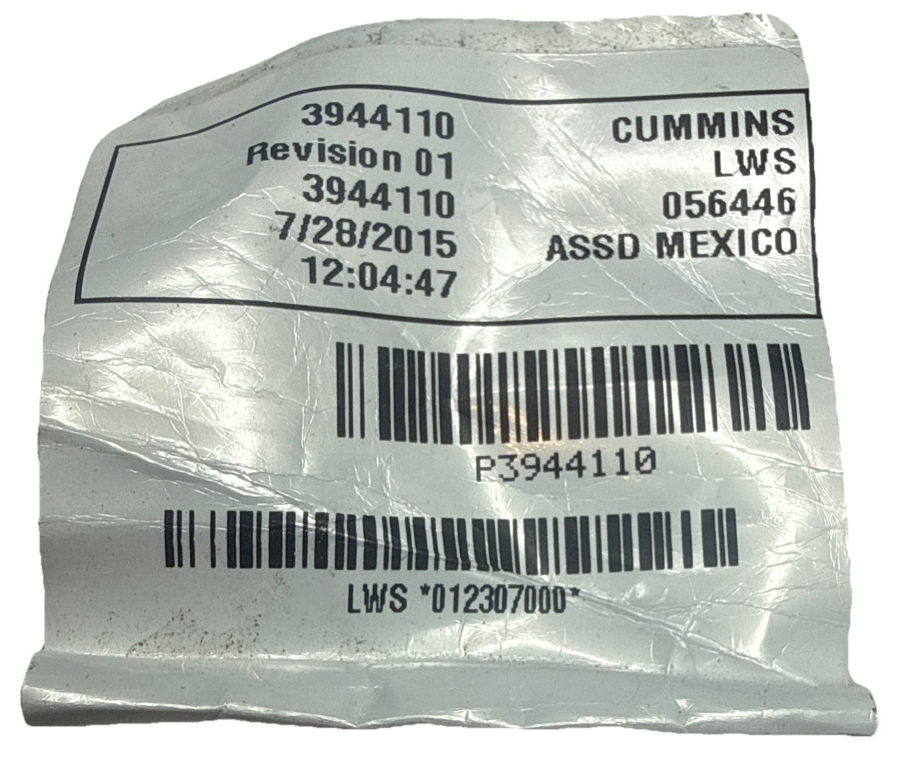 Cummins 3944110 Transient Suppressor 8.3L ISC ISL Genuine OEM